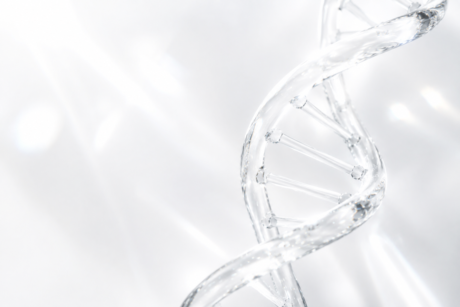 Glass DNA double helix strand